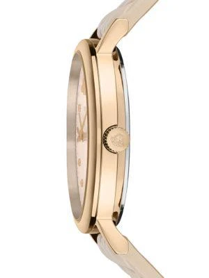 商品Versace|36MM Rose Goldtone Stainless Steel & Leather Strap Watch,价格¥4106,第2张图片详细描述