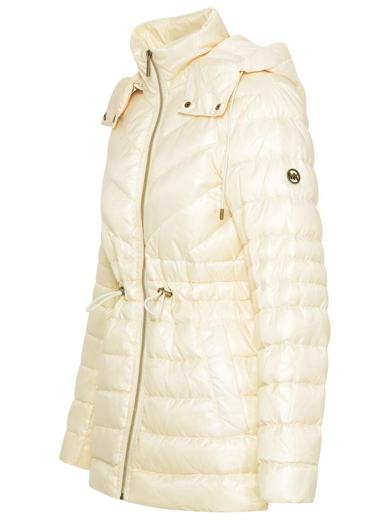 Michael Kors Women's  Beige Polyester Down Jacket商品第2张图片规格展示
