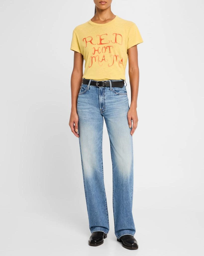 商品MOTHER|The Mid-Rise Tunnel Vision Sneak Jeans,价格¥693,第2张图片详细描述