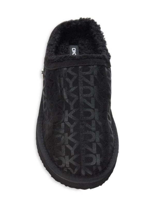 商品DKNY|Willie Logo Faux Shearling Slippers,价格¥113,第5张图片详细描述