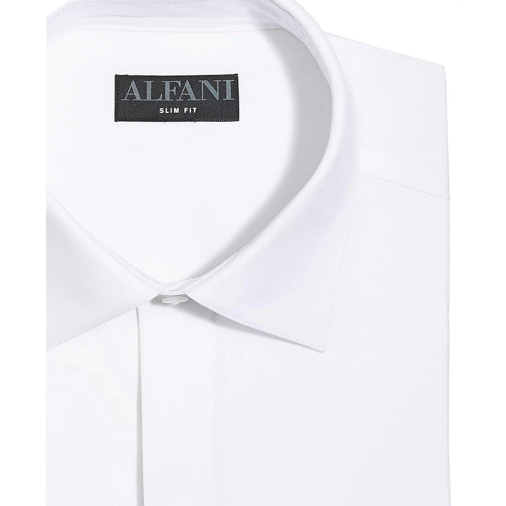 商品Alfani|Men's Slim Fit 2-Way Stretch Formal Convertible-Cuff Dress Shirt, Created for Macy's,价格¥184,第3张图片详细描述