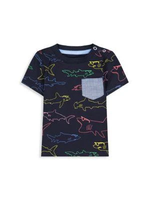 商品Andy & Evan|Baby Boy's 2-Piece Shark T-Shirt & Shorts Set,价格¥137,第2张图片详细描述