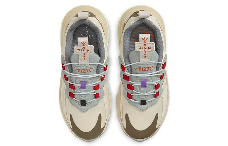 商品[国内直发] NIKE|[预售3天]Travis Scott x  Air Max 270 Cactus Trails 气垫缓震 防滑减震耐磨 低帮 儿童休闲鞋 棕黄 中小童,价格¥1961,第5张图片详细描述