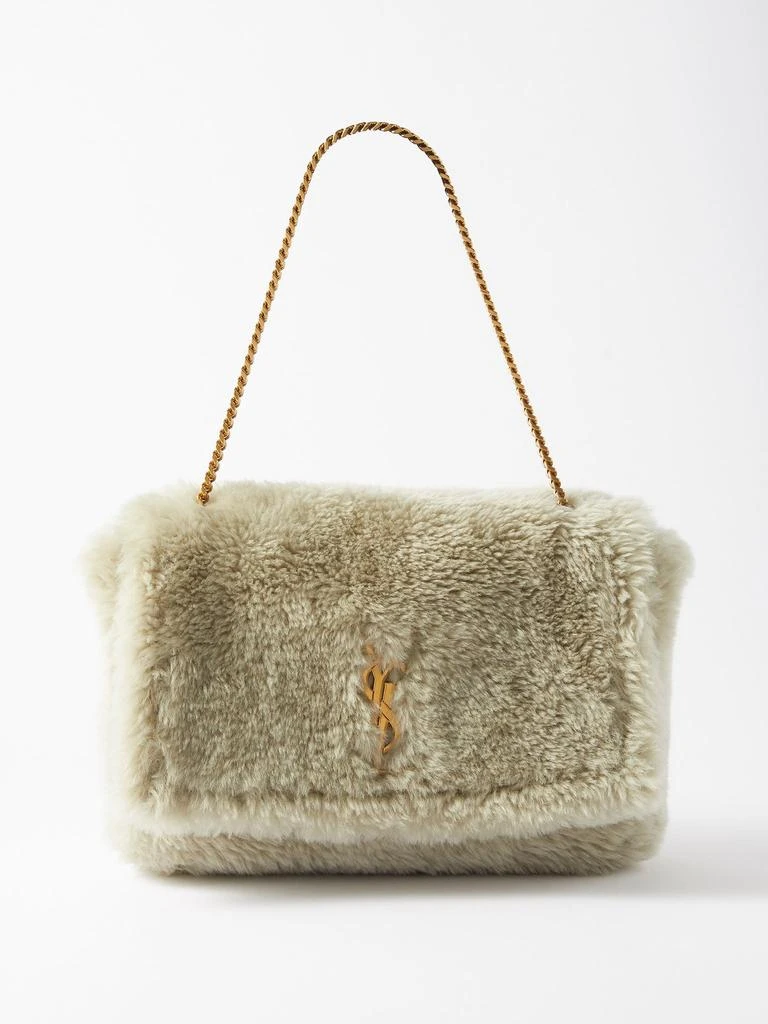 Kate reversible suede and shearling shoulder bag 商品