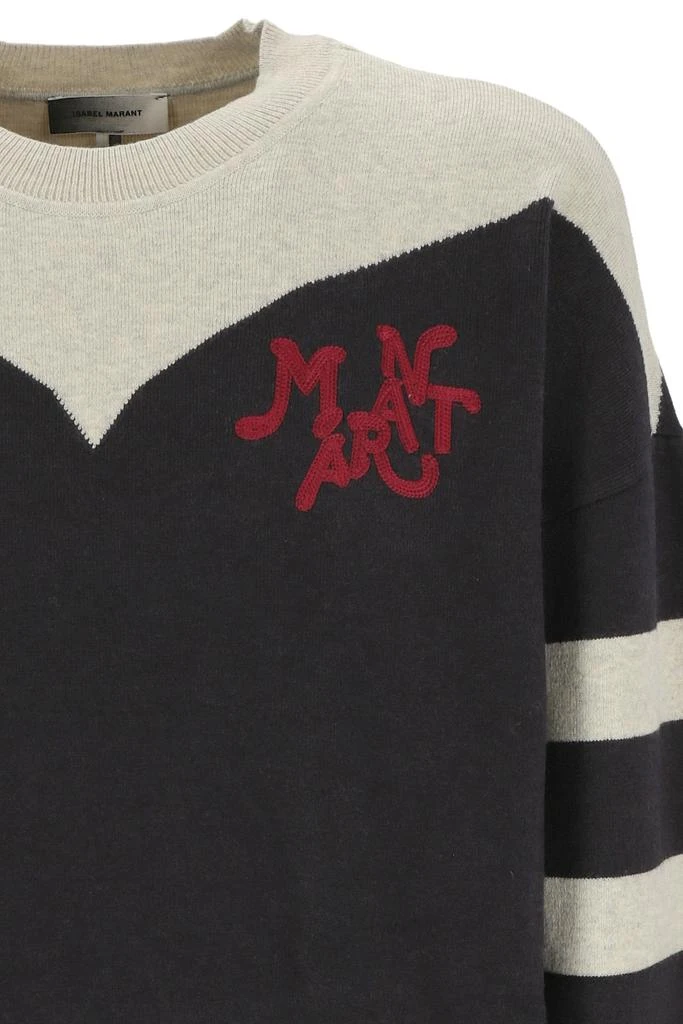 商品Isabel Marant|Logo-embroidered two-tone Jumper,价格¥1589,第2张图片详细描述