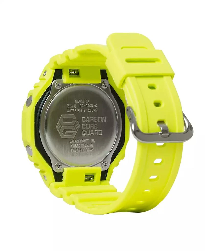 商品G-Shock|Men's Analog Digital Yellow Resin Watch, 45.4mm, GA2100-9A9,价格¥764,第3张图片详细描述