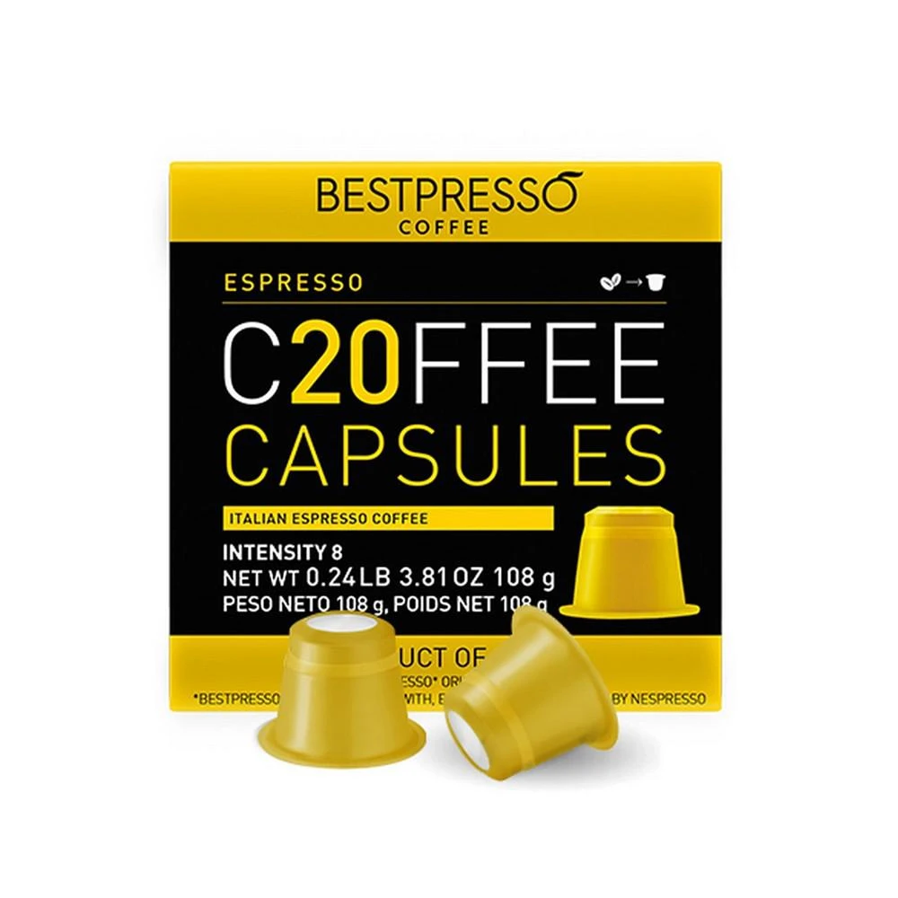 商品Bestpresso|Coffee Espresso Flavor 120 Capsules per Pack for Nespresso Original Machine,价格¥298,第1张图片