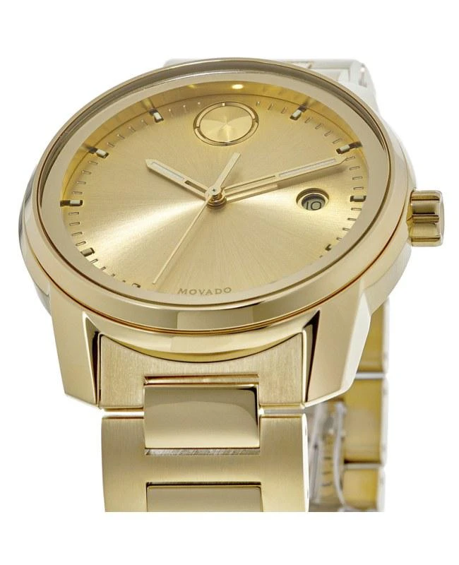 商品Movado|Movado Bold Verso Gold Dial Gold Steel Men's Watch 3600735,价格¥4471,第2张图片详细描述