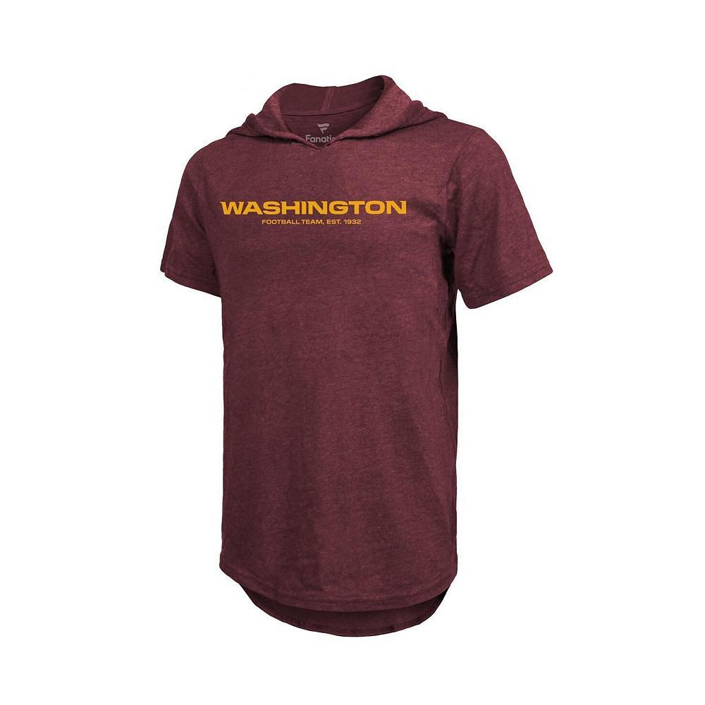 商品Majestic|Men's Fanatics Branded Chase Young Burgundy Washington Football Team Player Name Number Hoodie T-shirt,价格¥409,第4张图片详细描述