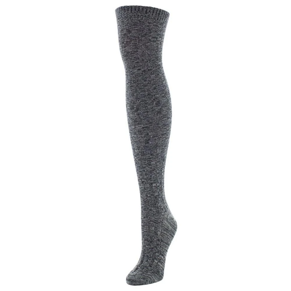 商品Memoi|Women's Braid Trails Over The Knee Socks,价格¥137,第1张图片