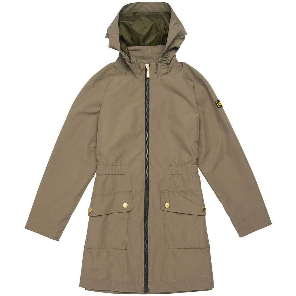 商品Barbour|Barbour International Girls' Dundrod Showerproof Jacket - Harley Green,价格¥509,第5张图片详细描述