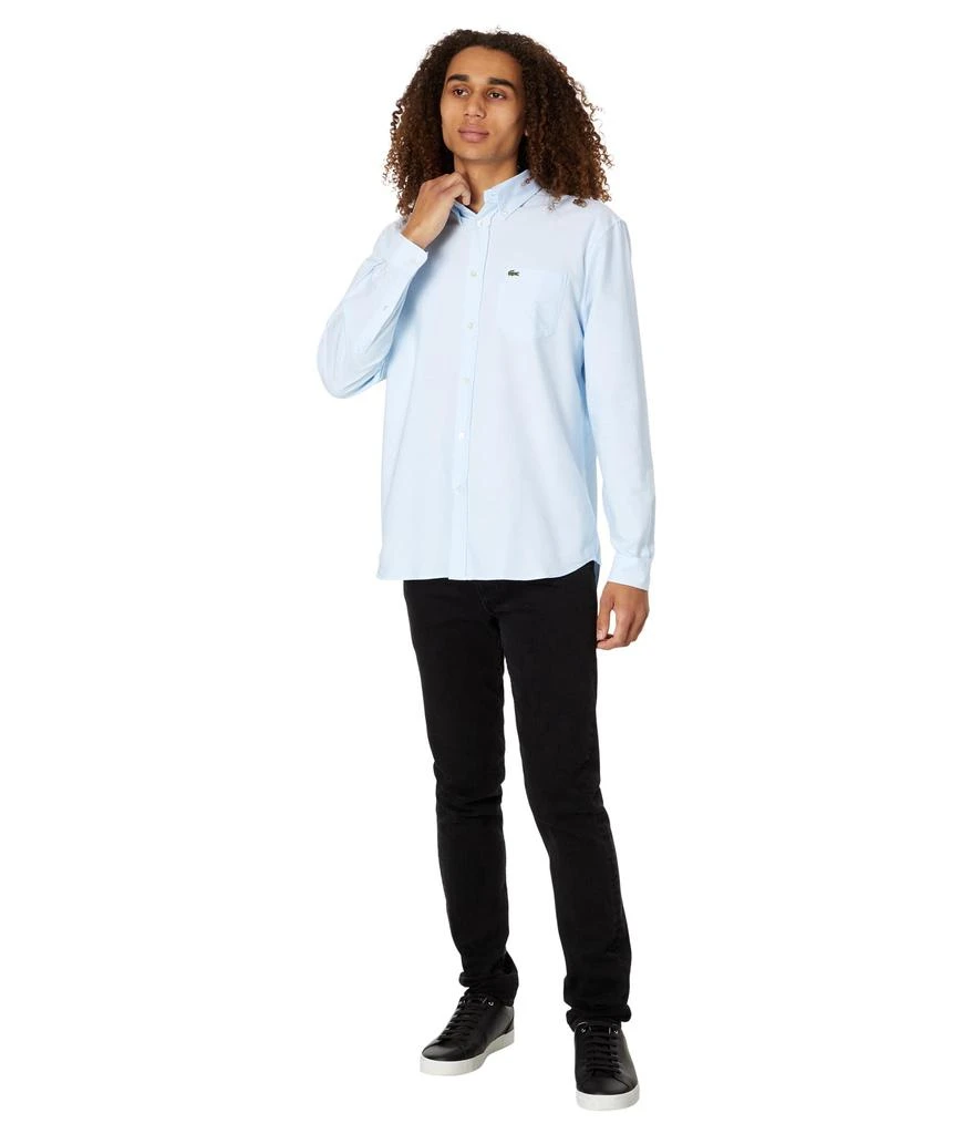 商品Lacoste|Long Sleeve Regular Fit Oxford Button-Down Shirt,价格¥537,第4张图片详细描述