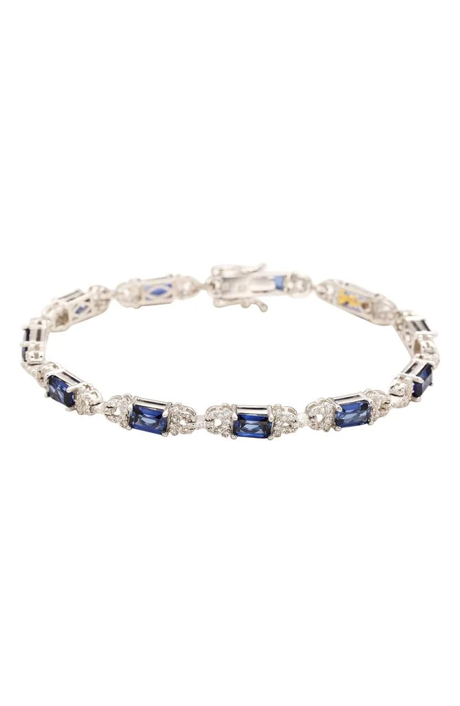 商品Suzy Levian|Emerald Cut Sapphire Tennis Bracelet,价格¥4723,第1张图片