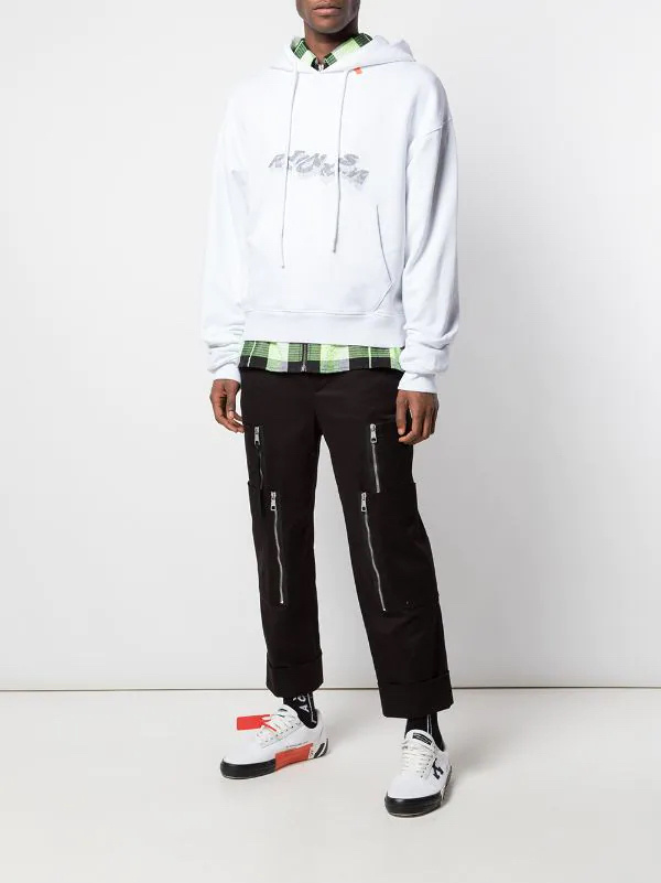 商品Off-White|OFF-WHITE 经典卫衣套头帽衫 男款 白色,价格¥1705,第1张图片