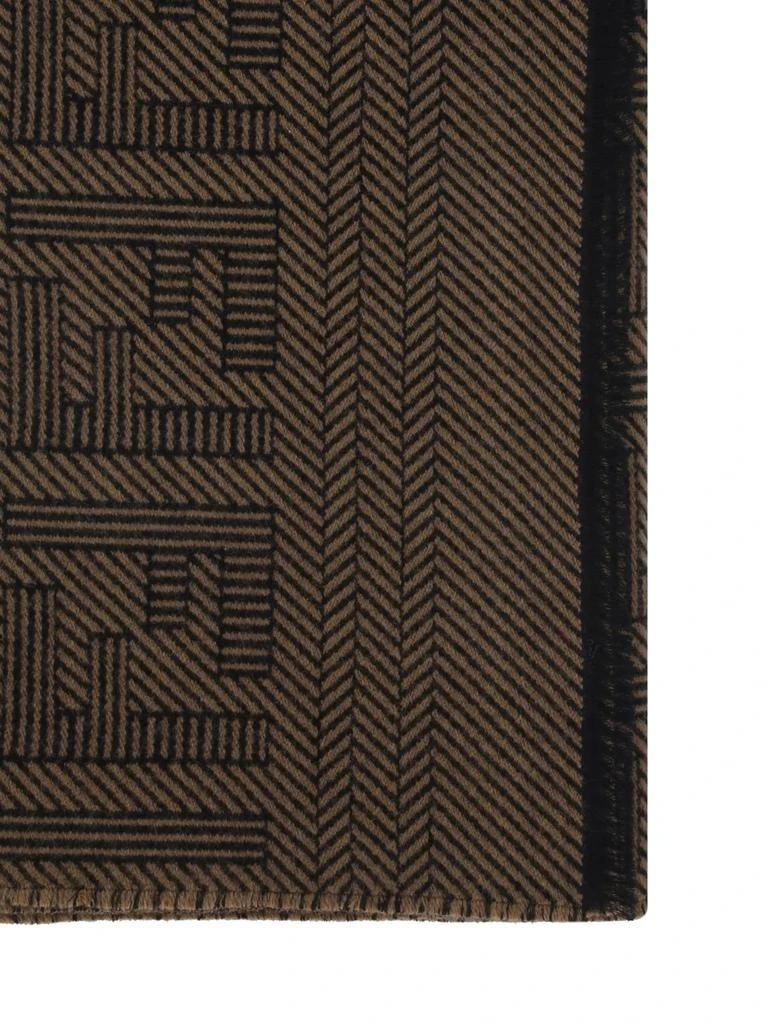 商品Fendi|Brown Wool And Silk Scarf,价格¥3329,第3张图片详细描述
