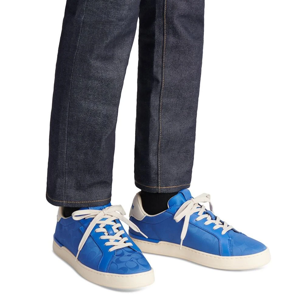 商品Coach|Men's Lowline Signature Lace-Up Low-Top Sneakers,价格¥454,第5张图片详细描述