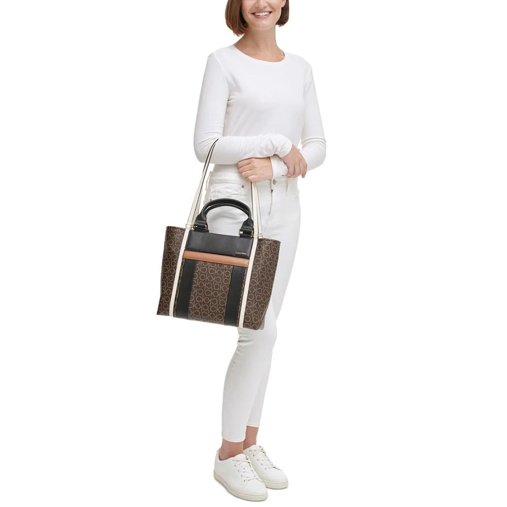 Sol Signature Dual Strap Colorblock Tote Bag 商品