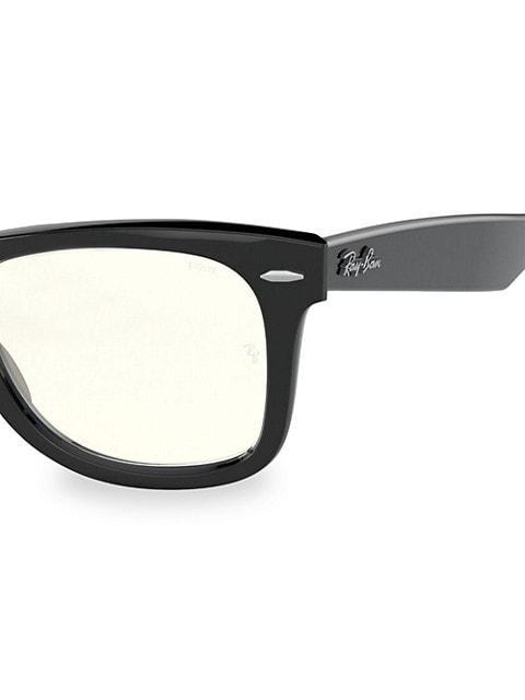 商品Ray-Ban|0RB2140EVOLVE 50MM Wayfarer Photochromic Sunglasses,价格¥382,第7张图片详细描述