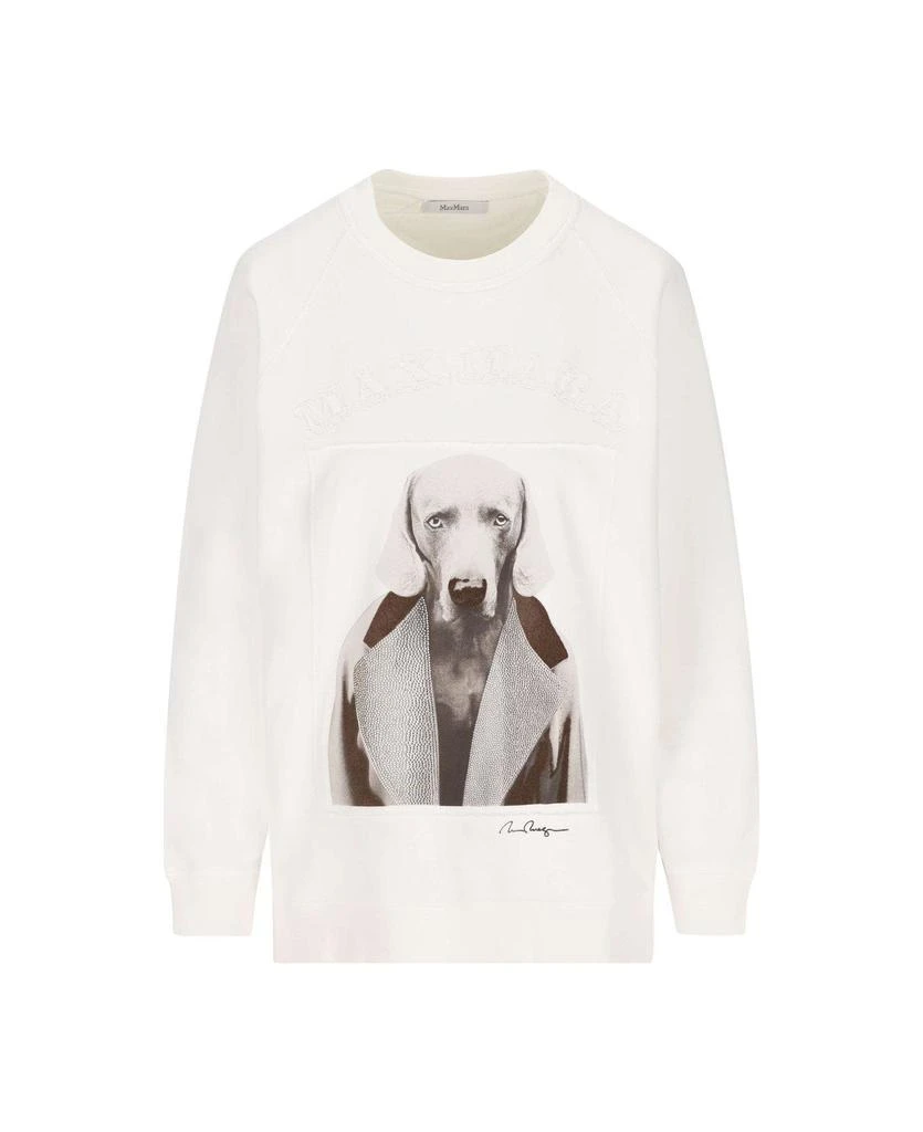 商品Max Mara|Graphic Printed Crewneck Sweatshirt Max Mara,价格¥2262,第1张图片