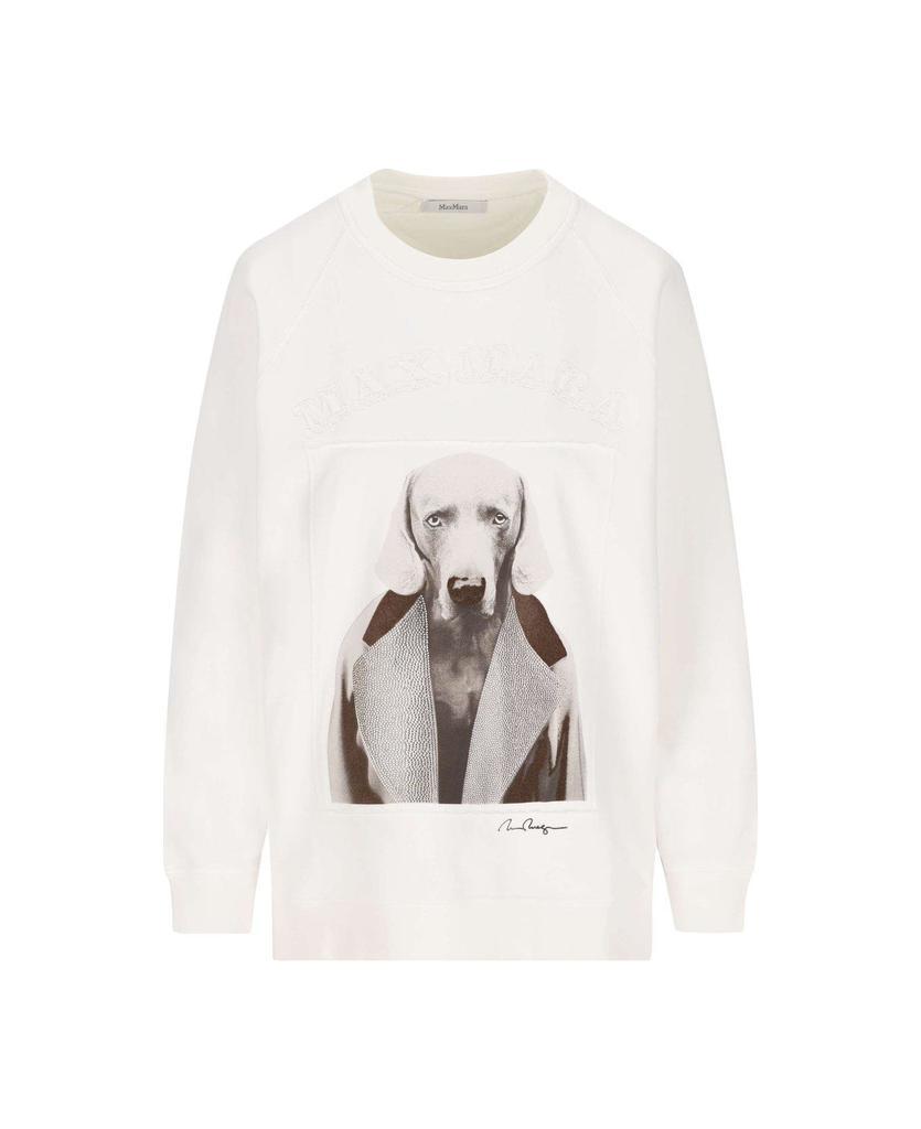 商品Max Mara|Graphic Printed Crewneck Sweatshirt Max Mara,价格¥2072,第1张图片