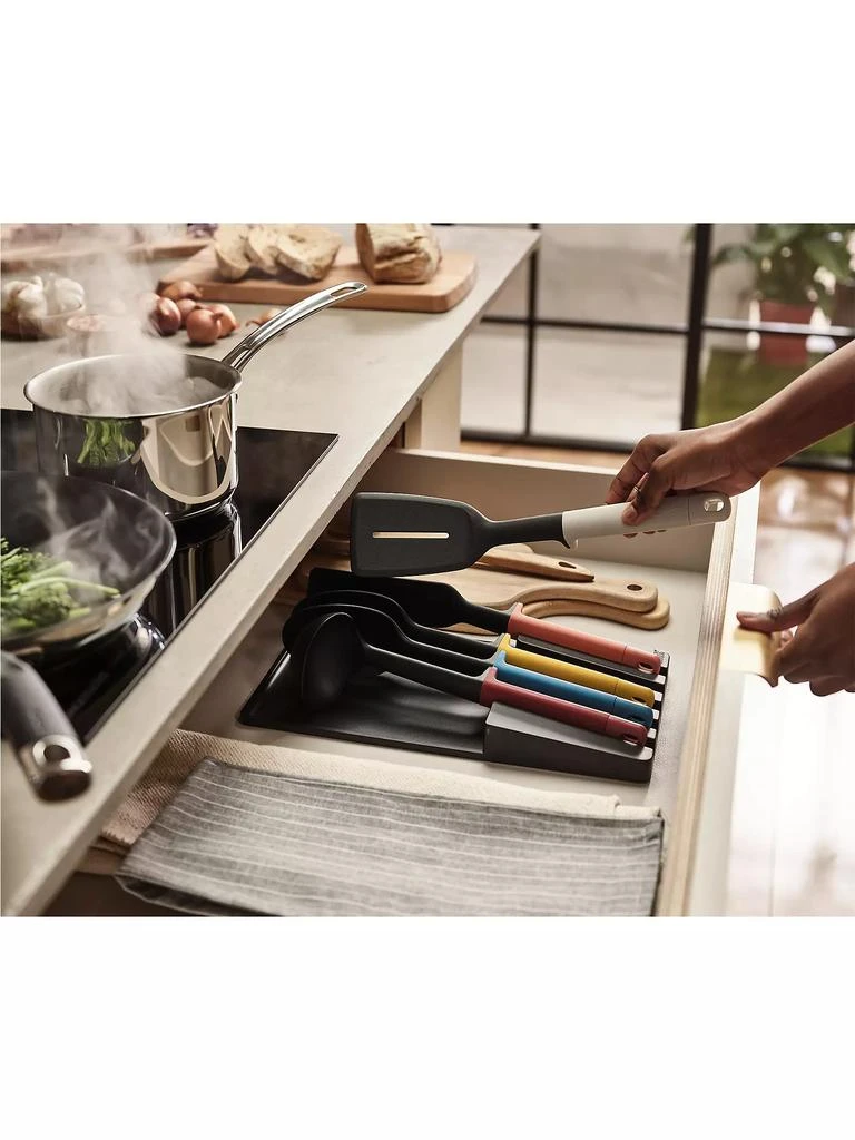 商品Joseph Joseph|Elevate 5-Piece Kitchen Utensil Set & Tray,价格¥372,第4张图片详细描述