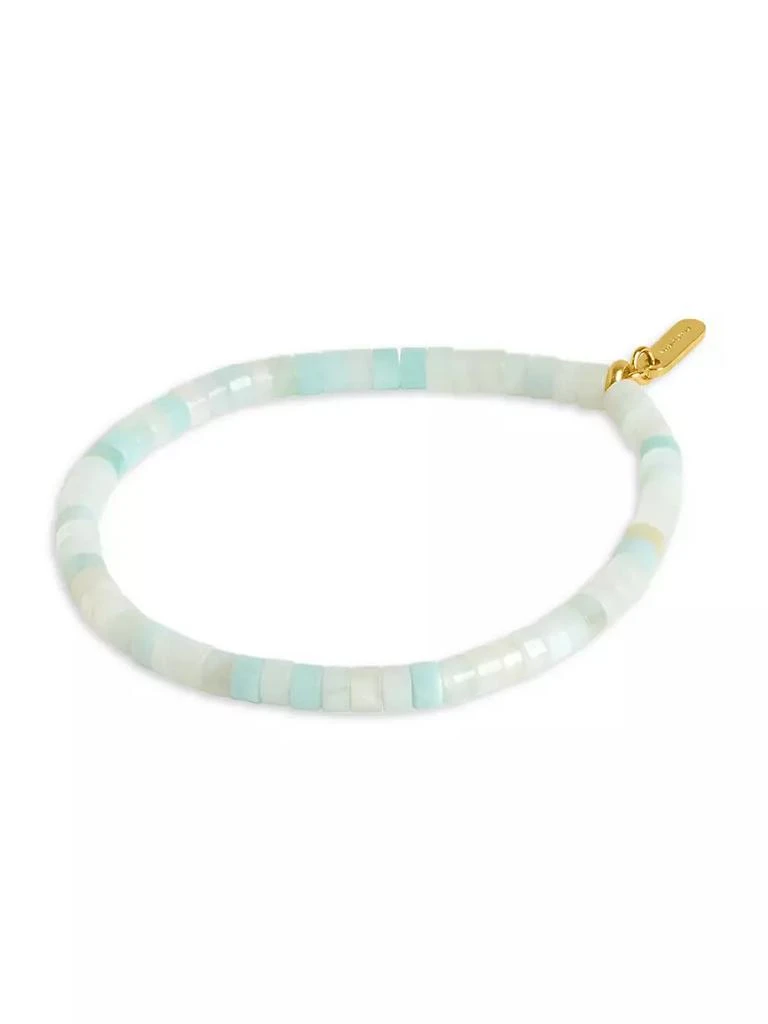 商品Dean Davidson|Sol 22K Gold-Plated & Carnelian Beaded Bracelet,价格¥523,第1张图片详细描述