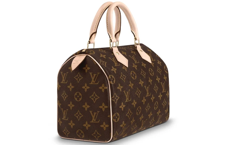 商品[国内直发] Louis Vuitton|Speedy 25 百搭便携通勤淑女经典老花 帆布 枕头包单肩包斜挎包手提包 25 女款 棕色,价格¥18583,第4张图片详细描述