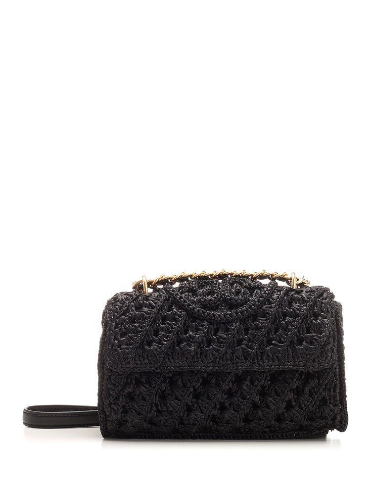 商品Tory Burch|Tory Burch Fleming Crochet Small Shoulder Bag,价格¥4557,第1张图片