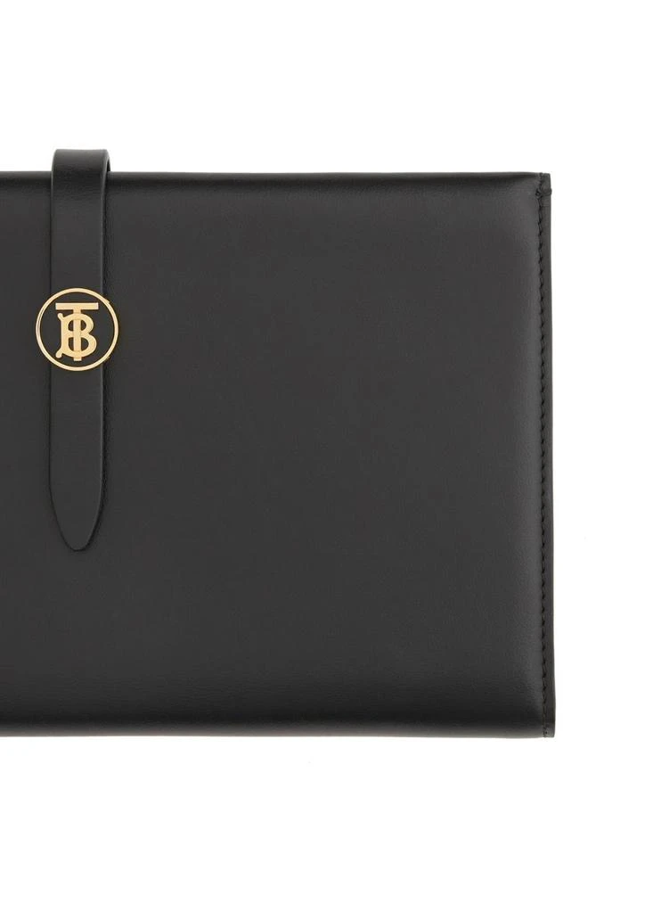 商品Burberry|Large monogram motif leather folding wallet,价格¥5871,第2张图片详细描述