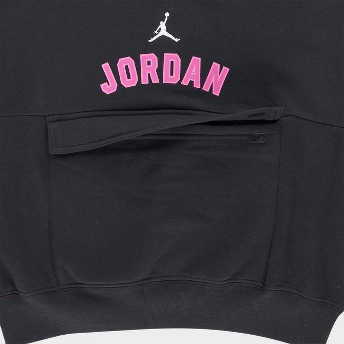 pink and black jordan hoodie