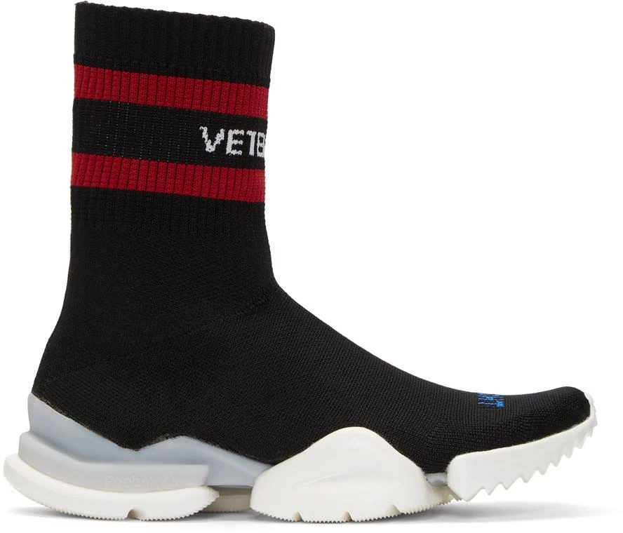 商品Vetements|Black Reebok Edition Sock Pump High-Top 运动鞋,价格¥6622,第1张图片