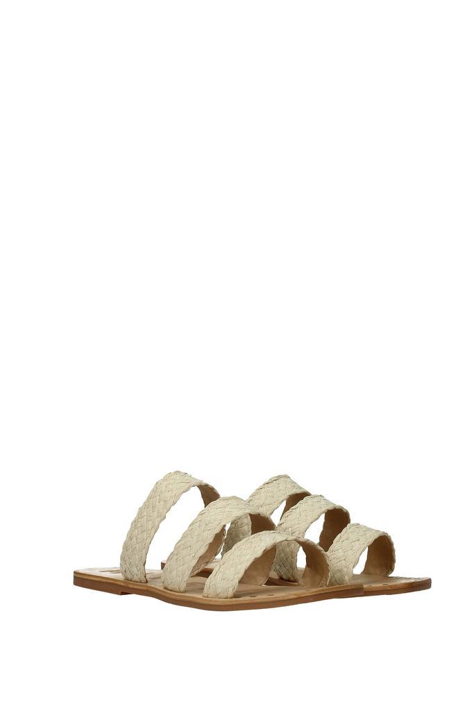 商品MANEBÍ|Slippers and clogs Raffia Beige,价格¥375,第4张图片详细描述