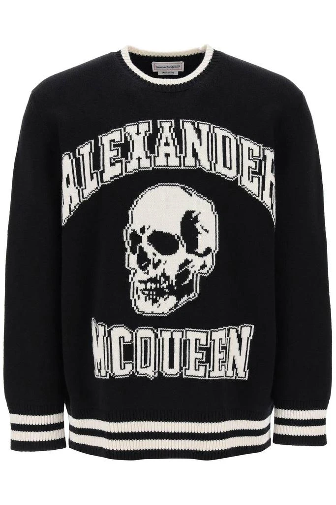 商品Alexander McQueen|Varsity sweater with Skull motif,价格¥3417,第1张图片