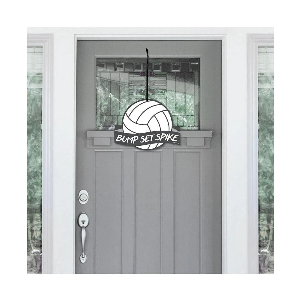 商品Big Dot of Happiness|Bump, Set, Spike - Volleyball - Hanging Porch Outdoor Front Door Decor 1 Pc Sign,价格¥134,第2张图片详细描述