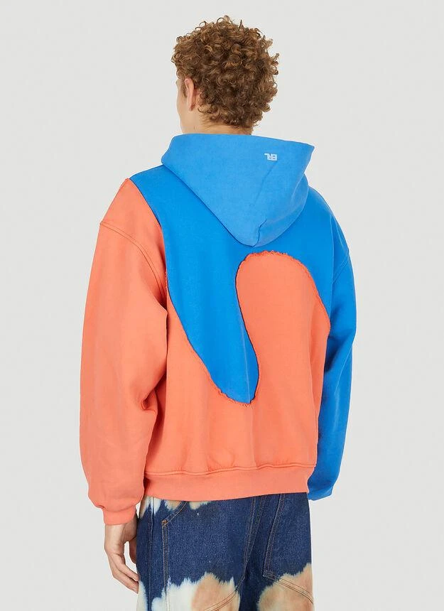 商品ERL|Swirl Hooded Sweatshirt in Blue,价格¥739,第4张图片详细描述