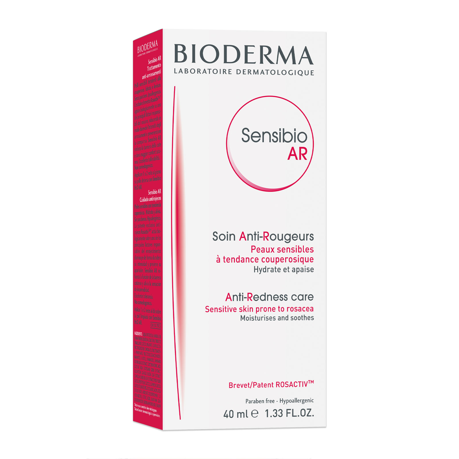 BIODERMA 贝德玛 舒妍AR抗红防敏抗红修护霜 40ML商品第2张图片规格展示