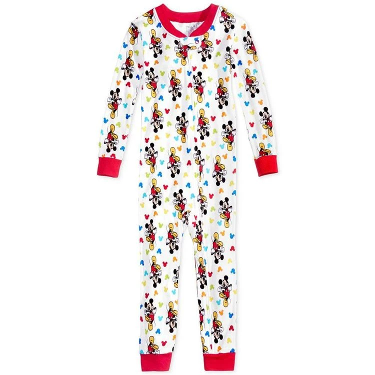 商品Mickey Mouse|1-Pc. Printed Cotton Pajamas, Toddler Boys (2T-5T),价格¥75,第2张图片详细描述