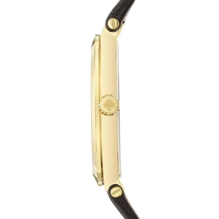 商品Kate Spade|Women's Holland Black Leather Strap Watch 34mm 1YRU0811,价格¥1309,第2张图片详细描述