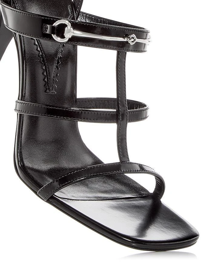 商品Gucci|Women's Horsebit T Strap High Heel Sandals,价格¥7238,第5张图片详细描述