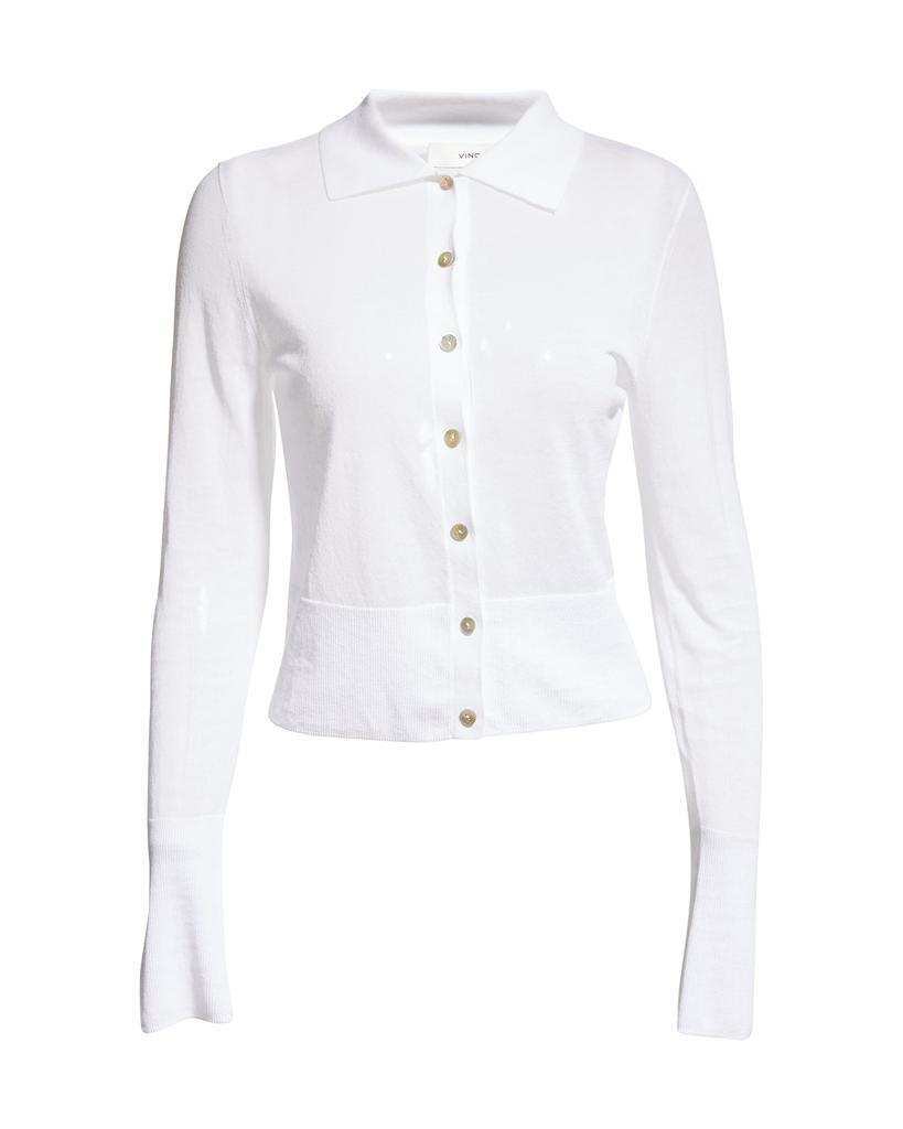 商品Vince|Collared Slim-Fit Button-Front Cotton Shirt,价格¥1515,第4张图片详细描述
