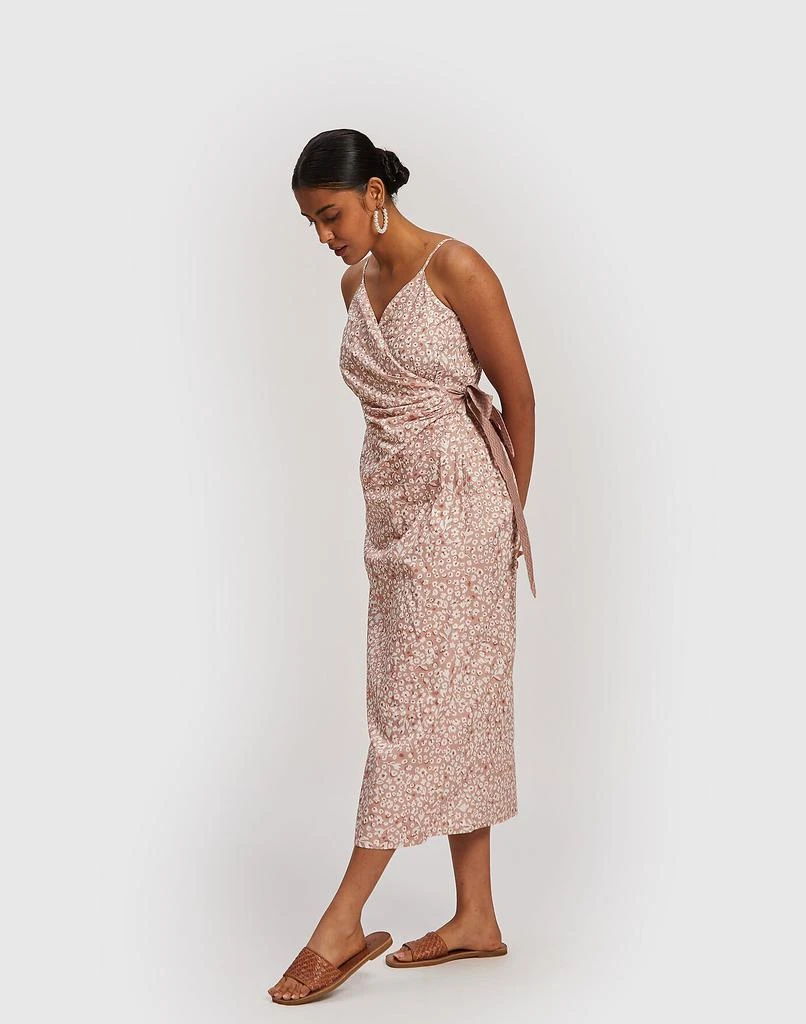 商品Madewell|Reistor Strappy Wrap Dress,价格¥554,第3张图片详细描述