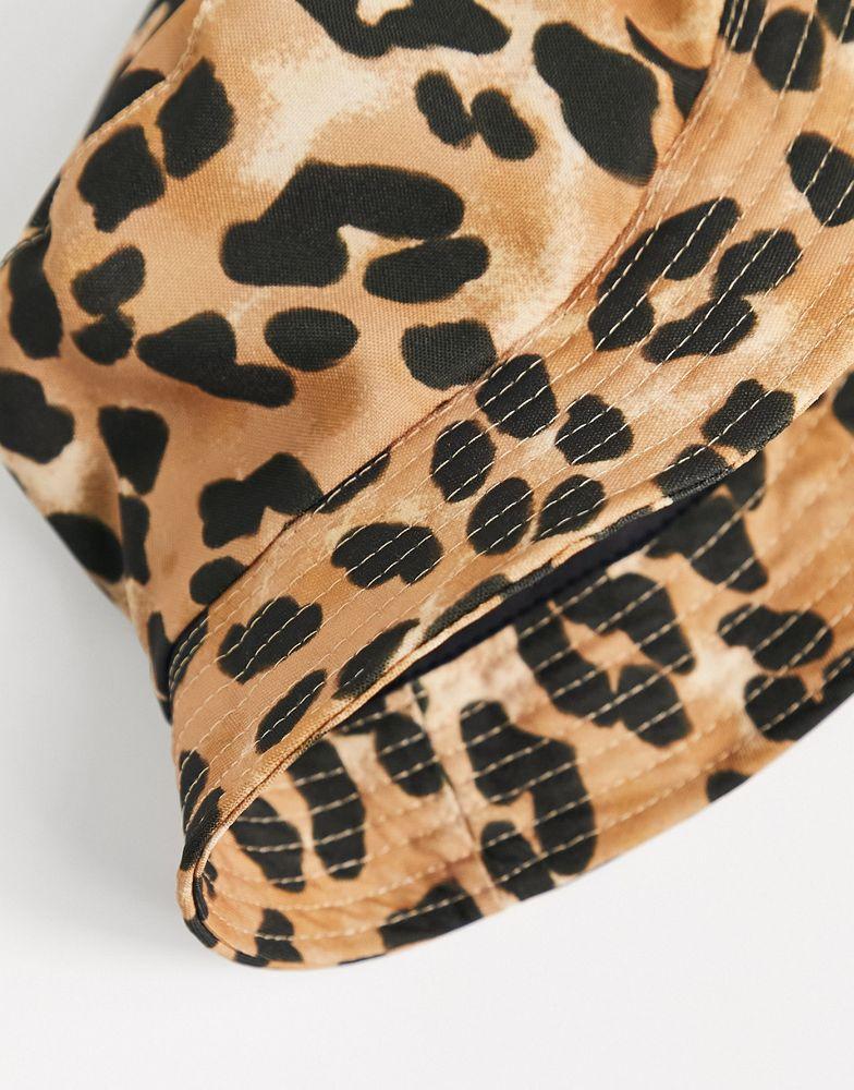 Topshop leopard print bucket hat商品第3张图片规格展示