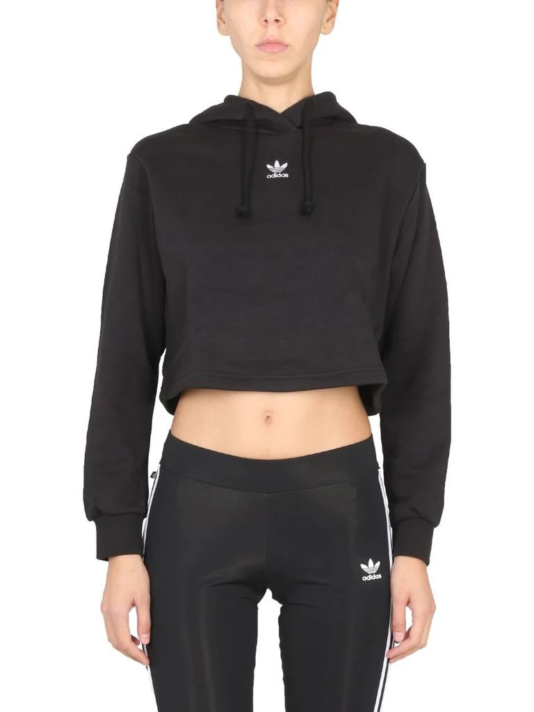 商品Adidas|Adidas Originals Adicolor Essentials Cropped Fleece Hoodie,价格¥215,第1张图片