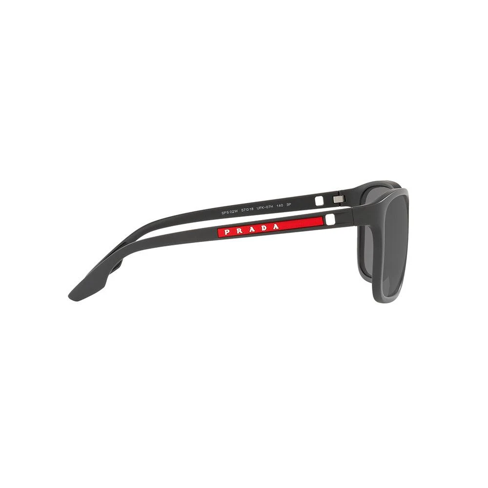 商品Prada|Prada Linea Rossa  PS 02WS UFK07H 57mm Mens Square Sunglasses,价格¥854,第4张图片详细描述