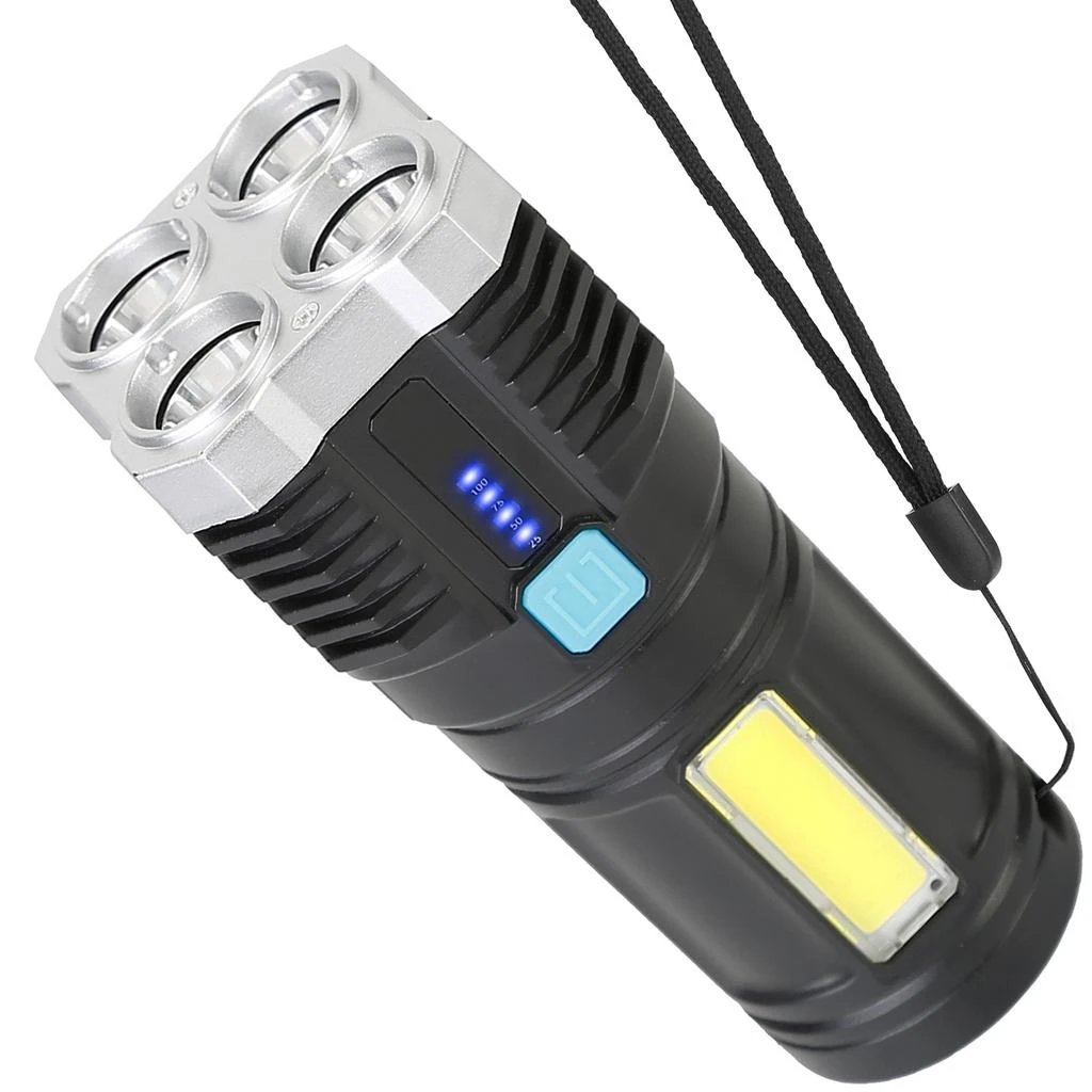 商品Global Bazaar|Rechargeable Flashlight LED Floodlight Torch Super Bright,价格¥191,第1张图片