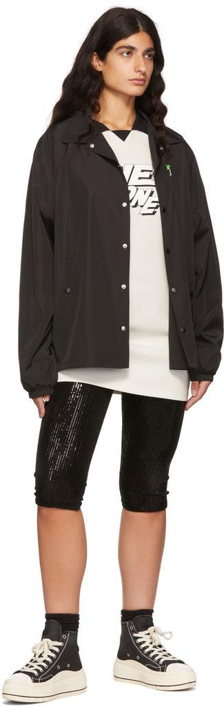 商品We11done|Black Polyester Windbreaker Jacket,价格¥4306,第6张图片详细描述