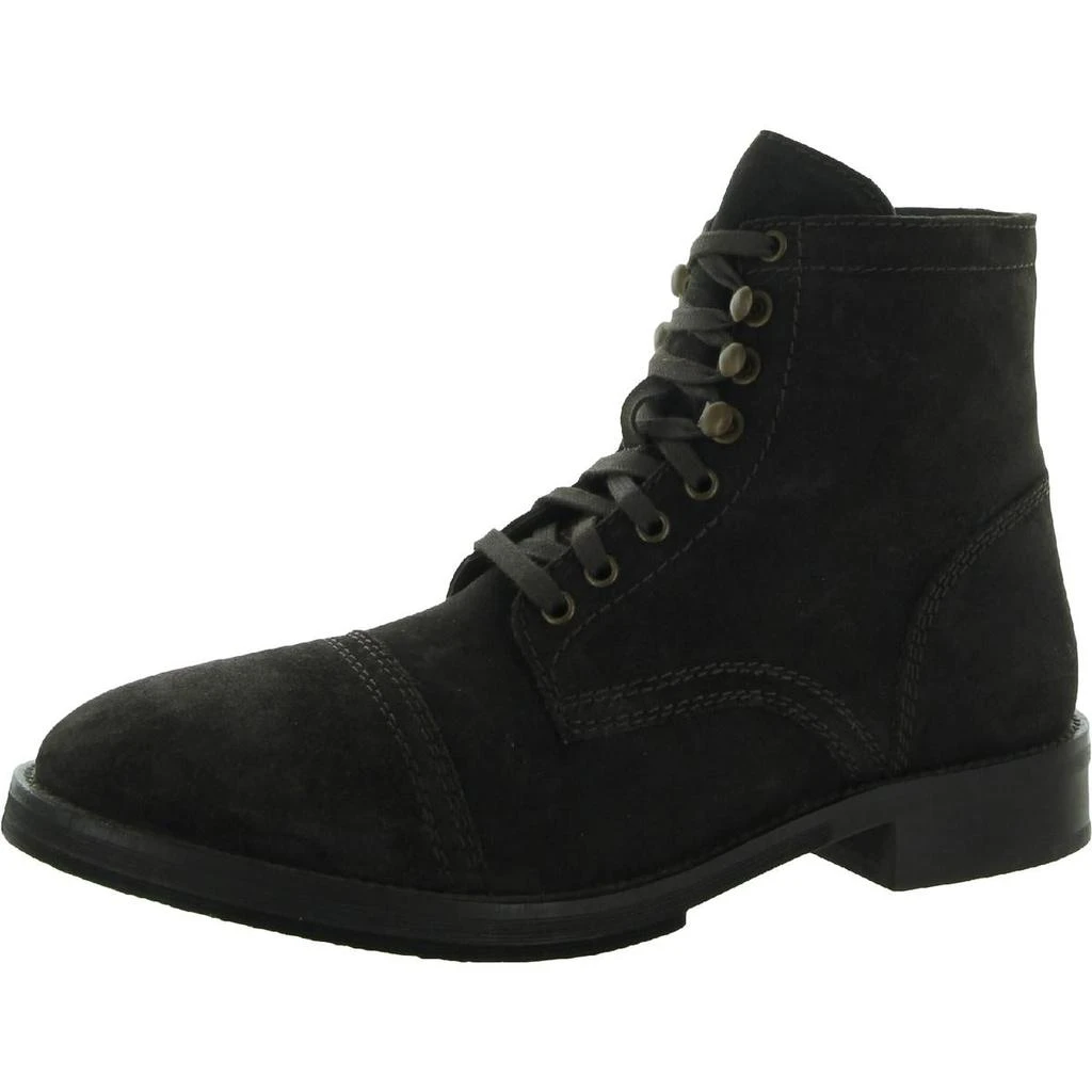 商品Steve Madden|Steve Madden Mens Buddy Solid Zipper Combat & Lace-up Boots,价格¥284,第2张图片详细描述