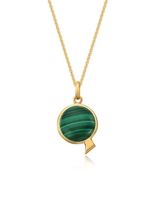 商品hyeres-lor|Penny Dor M 14k Necklace Malachite,价格¥5164,第2张图片详细描述