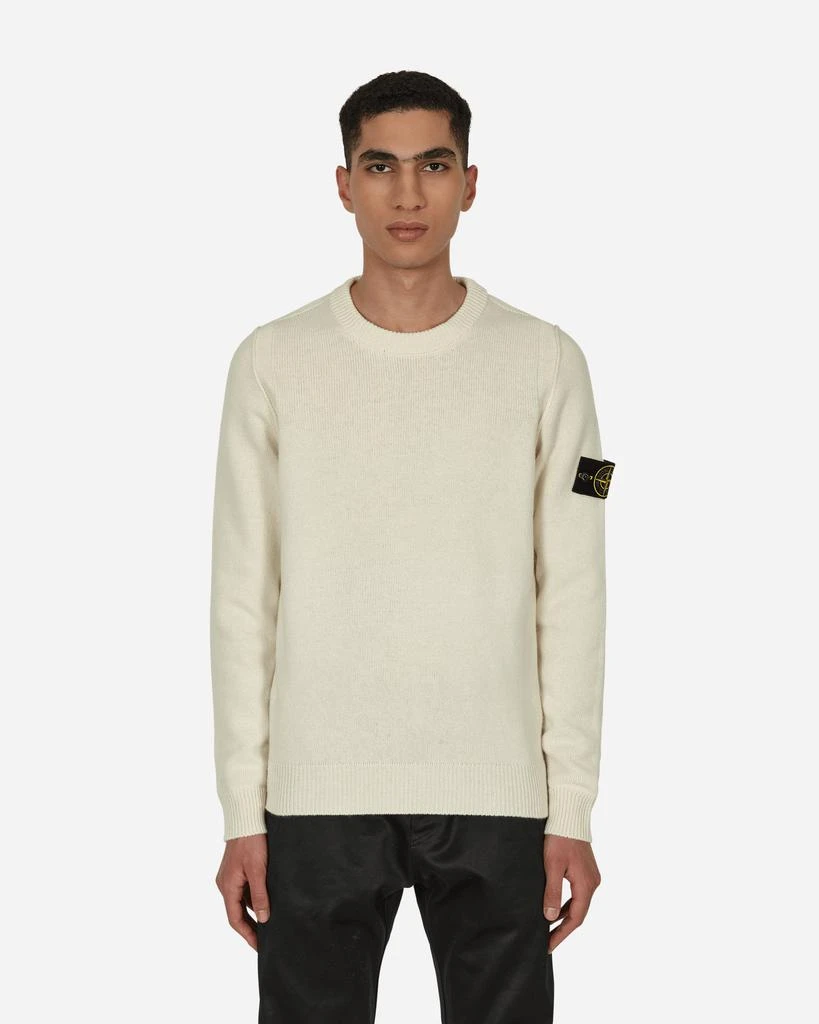 商品Stone Island|Wool Crewneck Sweater White,价格¥2165,第1张图片