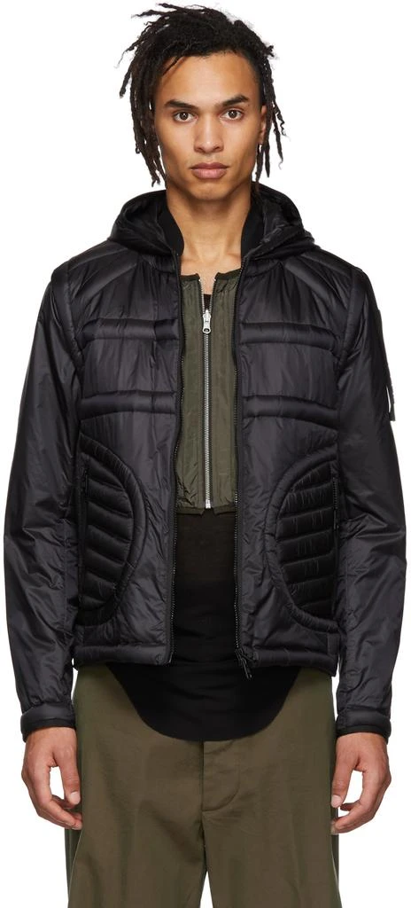 商品Moncler|5 Moncler Craig Green Black Down Apex Jacket,价格¥7723,第1张图片